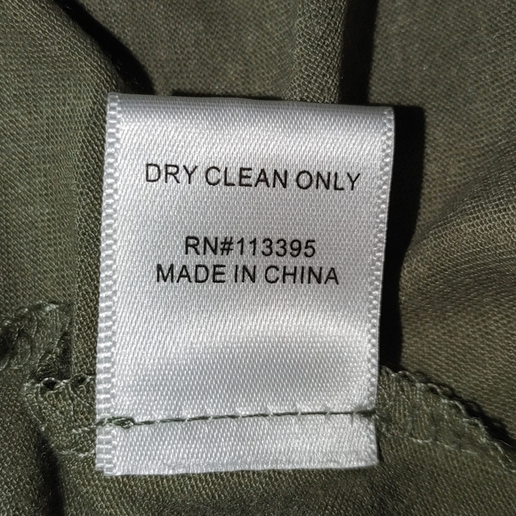 EN CREME OLIVE EMBROIDERED SLEEVELESS DRESS S - Picture 8 of 9